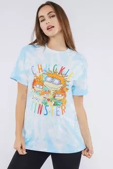 Футболка Rugrats с рисунком тай-дай Forever 21, синий
