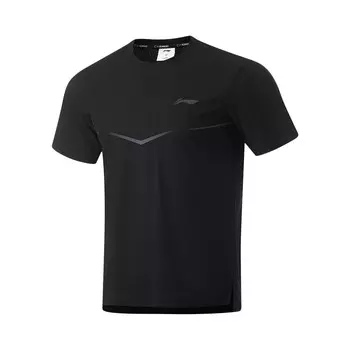 Футболка Running Collection мужская черная Lining, черный