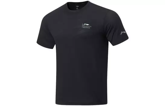 Футболка Running Collection мужская черная Lining, черный
