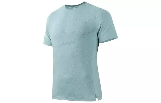 Футболка Running Collection мужская серая туманно-синяя Anta, синий