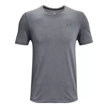 Футболка rush seamless t-shirt 'grey' Under Armour, серый