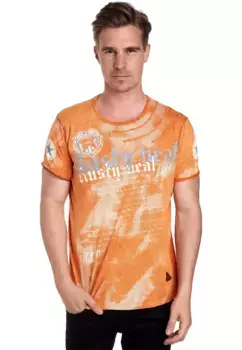 Футболка Rusty Neal с великолепным эффектом тай-дай, цвет Orange