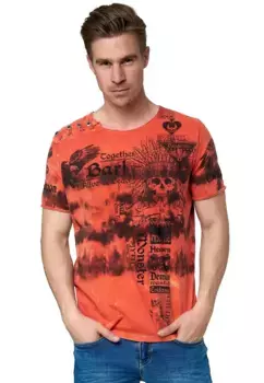 Футболка Rusty Neal в повседневном стиле тай-дай, цвет Orange