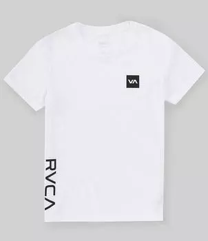 Футболка RVCA 2X с короткими рукавами для больших мальчиков 8–20 лет, белый