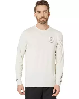 Футболка RVCA RVCA Long Sleeve Surf, цвет Silver/Bleach