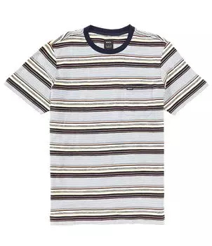 Футболка RVCA с короткими рукавами в полоску магнолии, синий