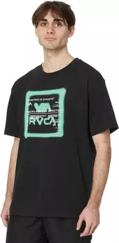 Футболка RVCA Spray Text S/S, цвет Black 1