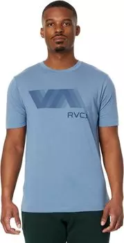 Футболка RVCA VA RVCA Blur S/S Tee, цвет Blue Tack