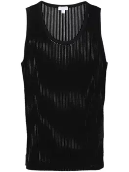 Футболка рыхлой вязки Sunspel, черный