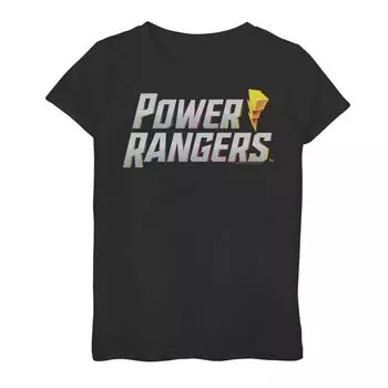Футболка с 3D-логотипом Power Rangers для девочек 4–16 лет Licensed Character