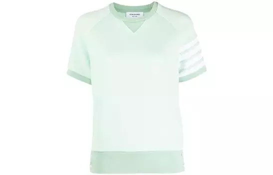 Футболка с 4 полосками THOM BROWNE, зеленый