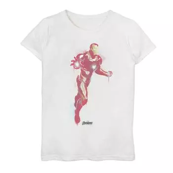 Футболка с аэрозольной краской для девочек 7–16 лет «Marvel Avengers Endgame Iron Man» Licensed Character