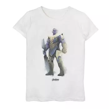 Футболка с аэрозольной краской для девочек 7–16 лет «Marvel Avengers Endgame Thanos» Licensed Character