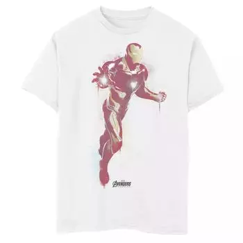 Футболка с аэрозольной краской для мальчиков 8–20 лет «Marvel Avengers Endgame Iron Man» Licensed Character
