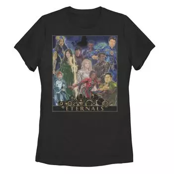 Футболка с абстрактным плакатом для юниоров Marvel Eternals Team Licensed Character