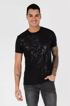 Футболка с абстрактным узором Colin'S, черный