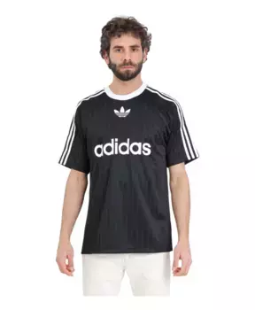 Футболка S adicolor из полиэстера с культовым трилистником Adidas Originals, черный