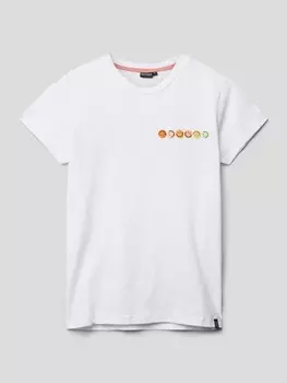 Футболка с эффектным принтом, модель Olwen CARS JEANS, белый