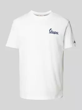 Футболка с эффектным принтом модели «VESPA» MC2 Saint Barth, белый