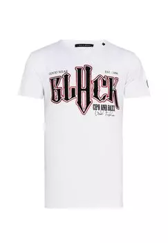 Футболка с эффектным принтом спереди CIPO & BAXX, белый
