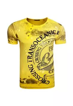 Футболка с эффектным принтом спереди RUSTY NEAL, антарцитовый