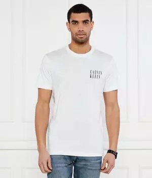 Футболка с эффектом омбре Regular fit Calvin Klein Jeans, белый