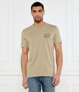 Футболка с эффектом омбре Regular fit Calvin Klein Jeans, желтый