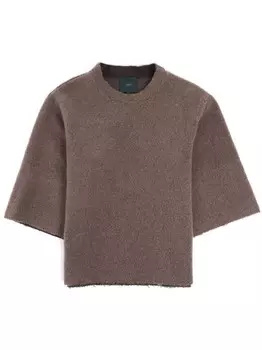 Футболка с эффектом потертости Jejia, коричневый