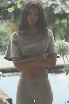Футболка с эффектом выцветания ZARA, серый