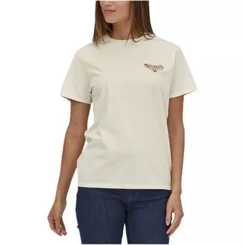 Футболка с эффектом завитка губ унисекс Patagonia, Steam Blue/Steam Blue