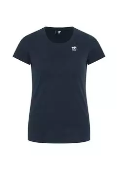 Футболка с акцентом-лейблом POLO SYLT, цвет Total Eclipse