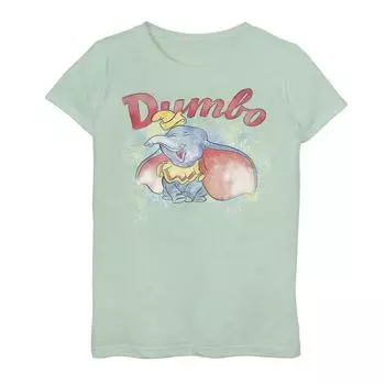Футболка с акварельным портретом Disney Dumbo для девочек 7–16 лет Licensed Character