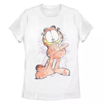 Футболка с акварельным рисунком Garfield для юниоров Licensed Character