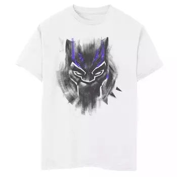 Футболка с акварельным рисунком и изображением головы Marvel Black Panther для мальчиков 8–20 лет Marvel