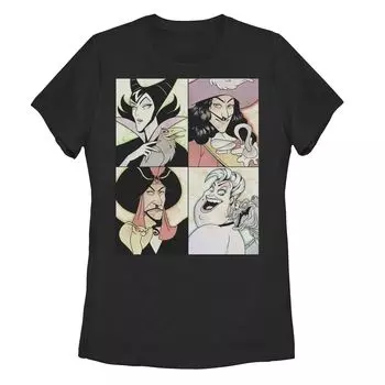 Футболка с акварельными вставками в стиле аниме «Disney Villains» для юниоров Licensed Character