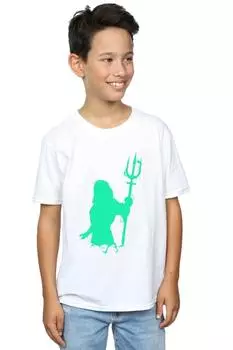 Футболка с аквасилуэтом «Аквамен» DC Comics, белый