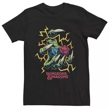 Футболка с электроприводом Big & Tall Dungeons & Dragons Licensed Character, черный