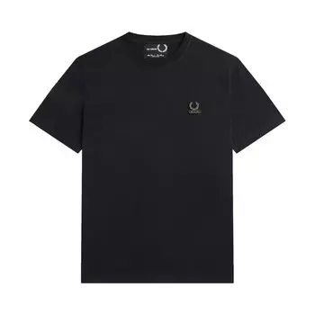 Футболка с эмалированной булавкой Fred Perry x Raf Simons, цвет Черный