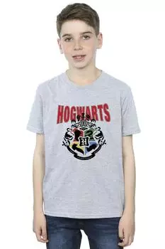 Футболка с эмблемой Хогвартса Harry Potter, серый