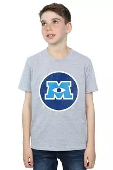 Футболка с эмблемой монстров «Университет монстров» Disney, серый