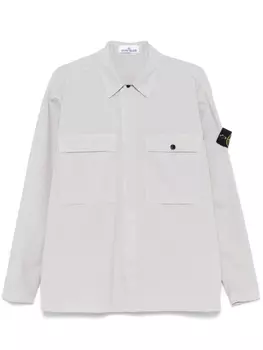 Футболка с эмблемой Stone Island Compass, серый