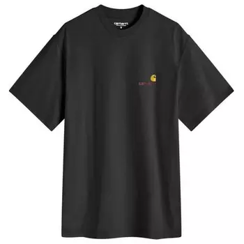 Футболка с американским шрифтом Carhartt Wip, черный