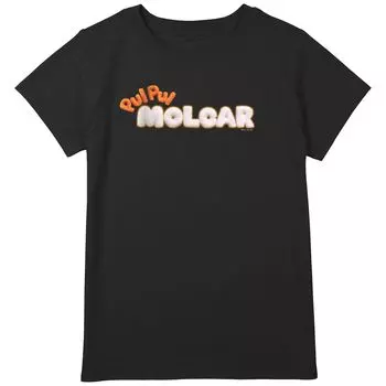 Футболка с английским логотипом и графическим рисунком для девочек Pui Pui Molcar Licensed Character