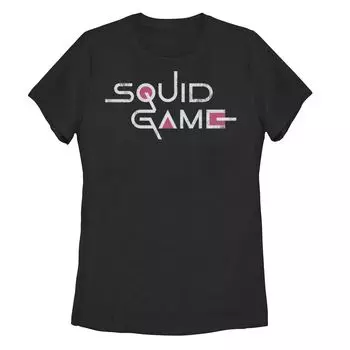 Футболка с английским названием «Squid Game» для юниоров и поп-логотипом Licensed Character