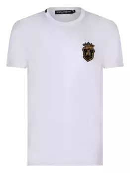 Футболка с аппликацией DOLCE & GABBANA, белый