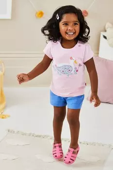 Футболка с аппликацией Jojo Maman Bb, розовый