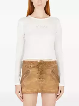 Футболка с аппликацией логотипа GUESS USA, белый