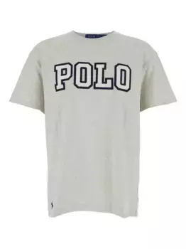 Футболка с аппликацией логотипа POLO RALPH LAUREN, серый