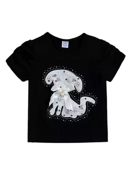 Футболка с аппликацией Mimi Tutu, черный