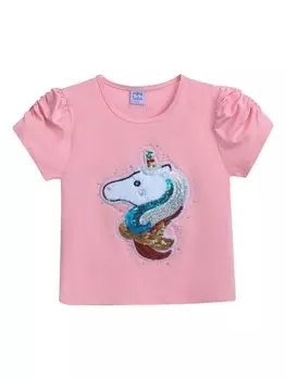 Футболка с аппликацией Mimi Tutu, розовый